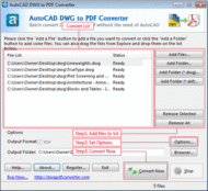 AutoCAD DWG to PDF Converter 2010 screenshot